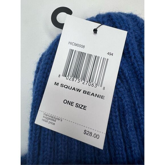 NWT Hurley Royal Blue Knit Stretchy Winter Beanie Style Hat - Picture 3 of 5